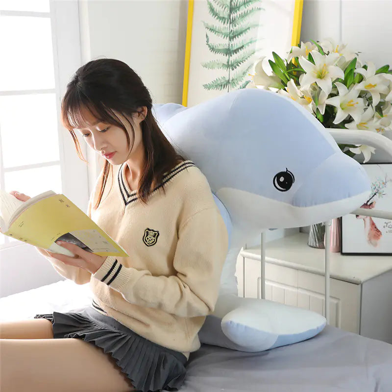 Dolphin Plush Toy, Stuffed Doll, Sleep Pillow Buddy