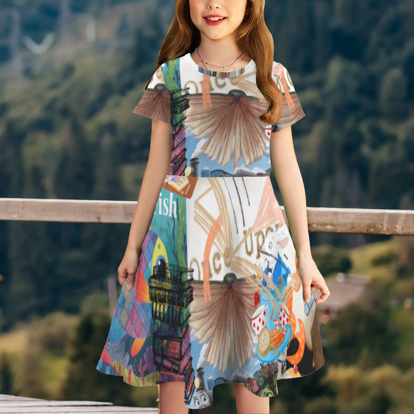 Children's Book Collage Dress