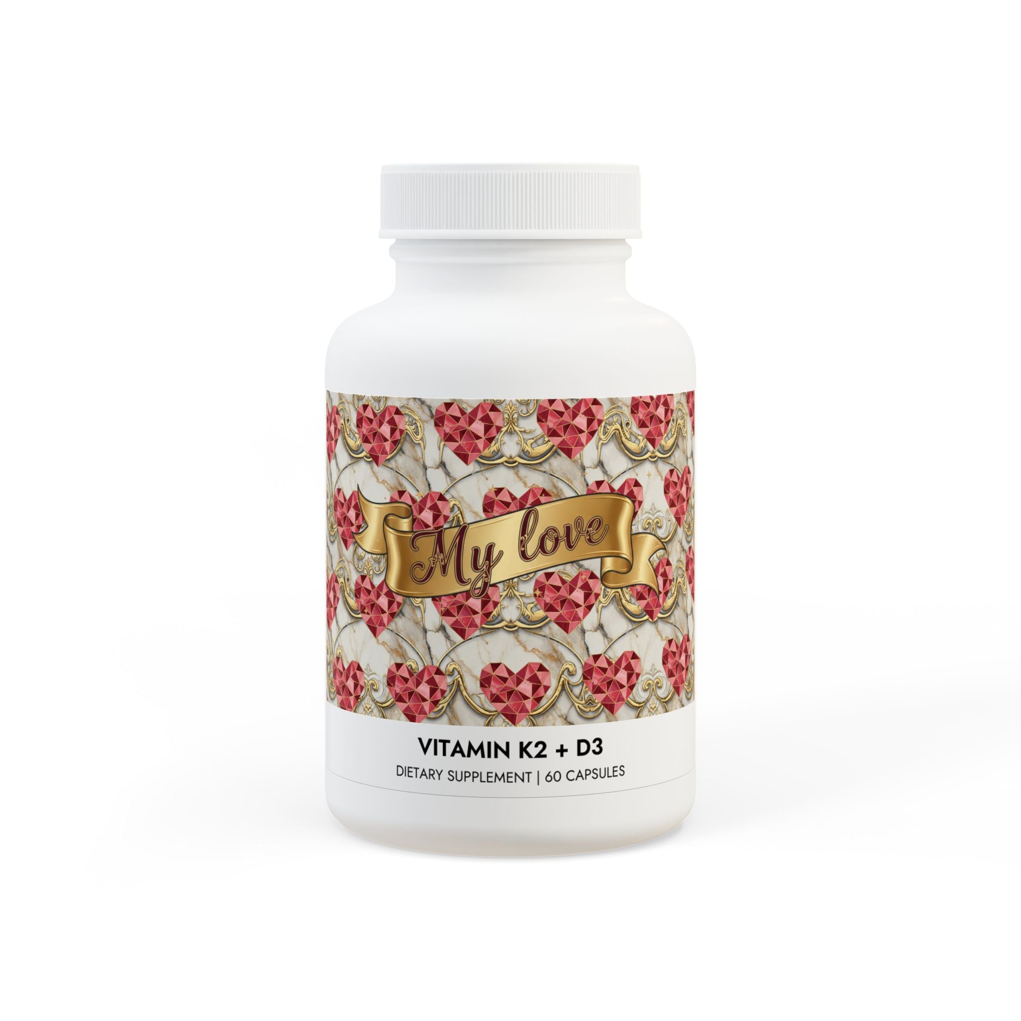 Vitamin K2 + D3 Supplement (60 Capsules)