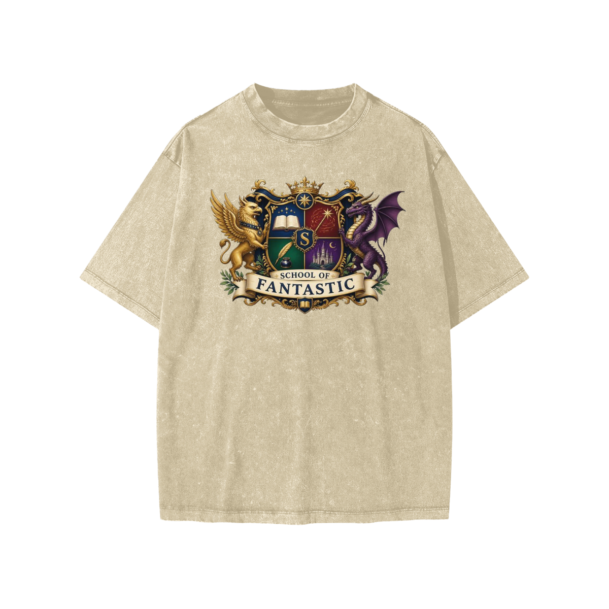 School of Fantastic Snow Washed Kids' T-Shirt
