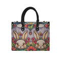 Bunny Garden Leather Handbag