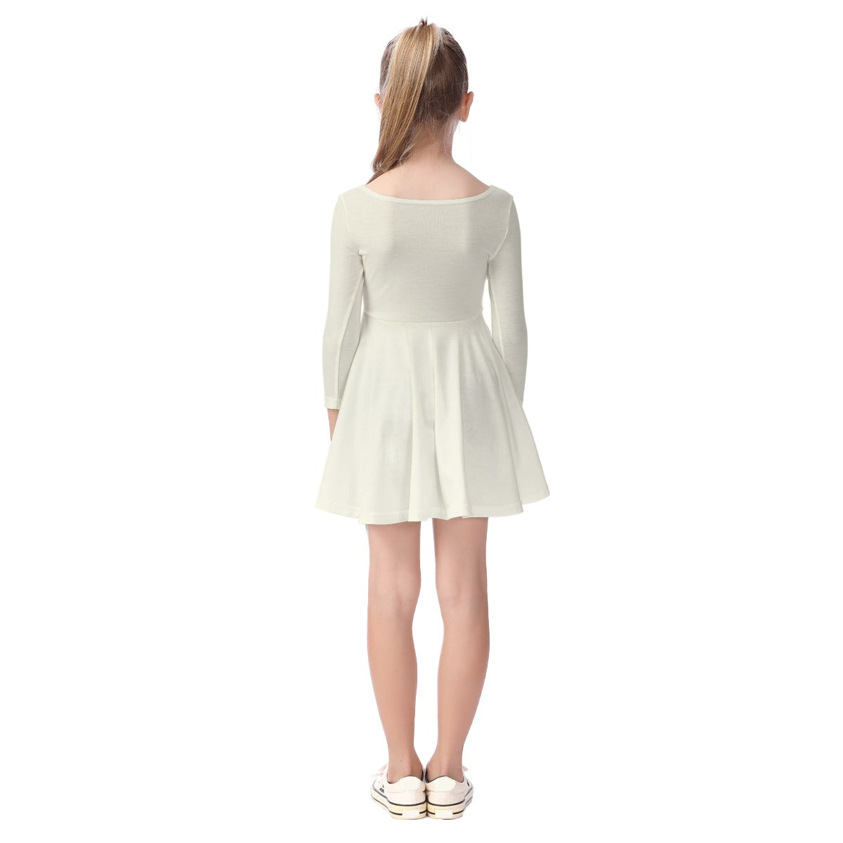 Criss Cross Apple Sauce Kid's Long Sleeve Dress