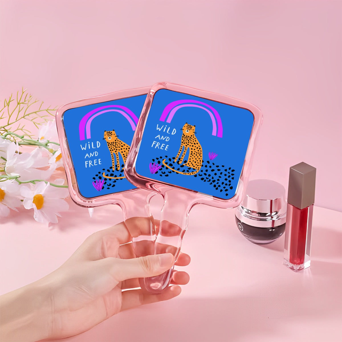 Wild And Free Handheld Mirror