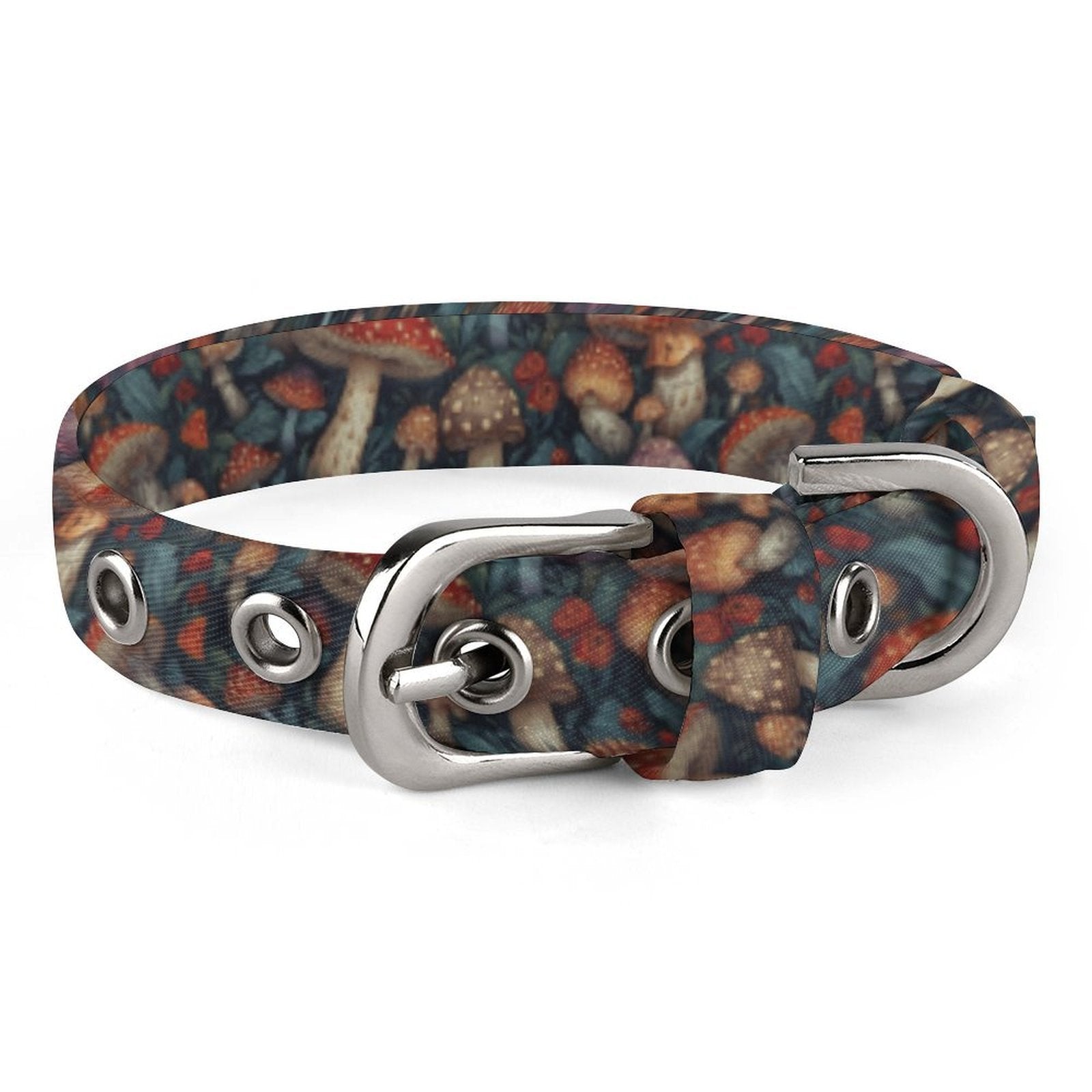 Custom Adjustable Pet Collar With Metal Buckle And D Ring