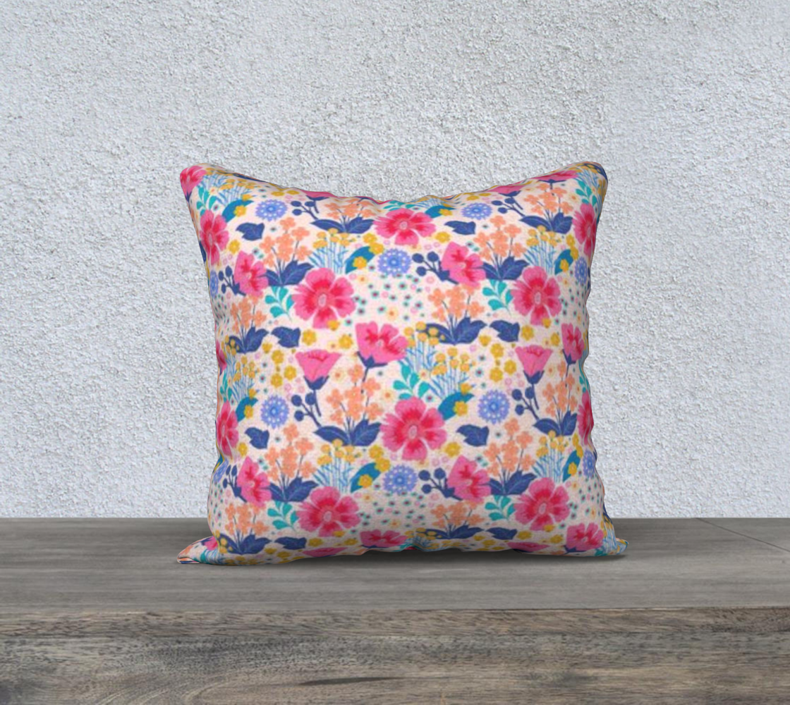 Floral Fancy Pillow Cover