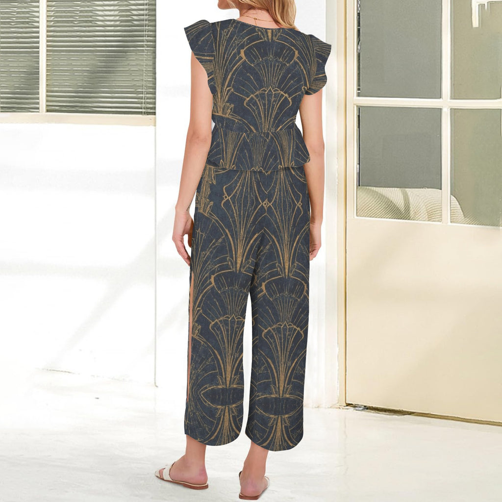 Cropped Slit pants