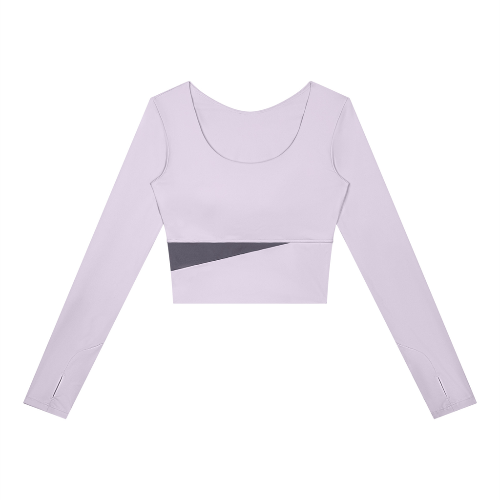 Women's Panelled Long Sleeve Yoga T-Shirt