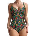 Customizable Full Print One-Piece Swimsuit Push-Up Adjustable Strap Swimwear