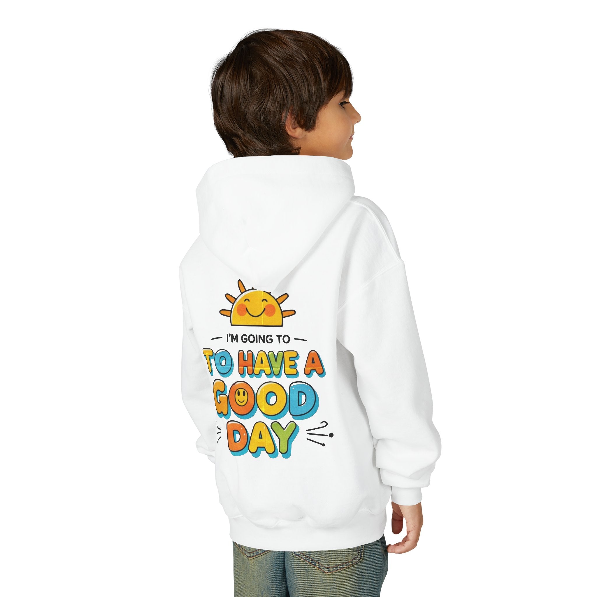 Smiley Face Youth Hoodie - Custom Name Sweatshirt, Inspirational Kids Apparel, Perfect for Birthdays, Back to School, Fun Gifts, [...]