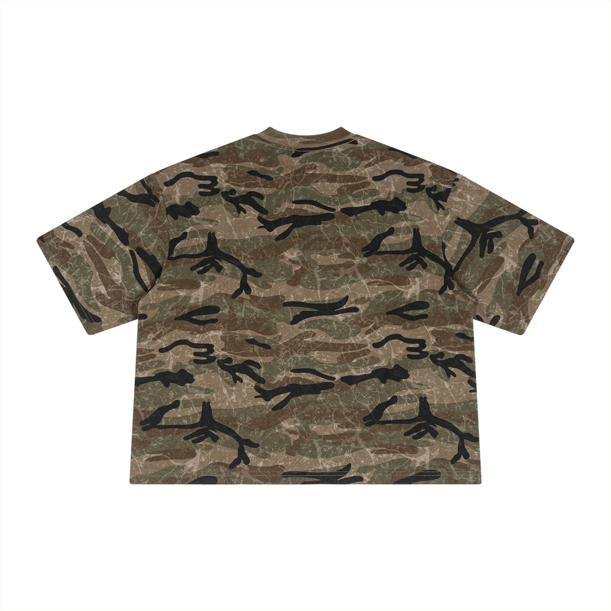 Luck Unisex Boxy Camo Print T-Shirt