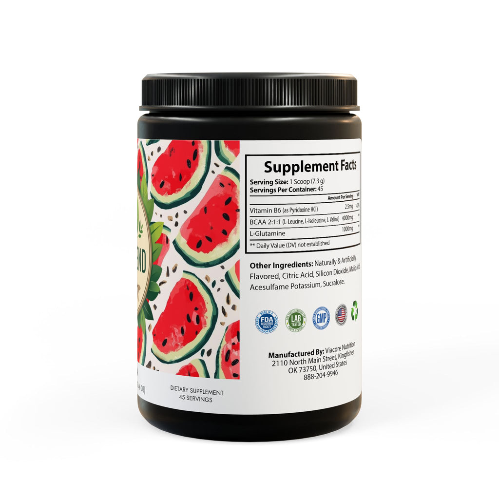 BCAA Supplement, Watermelon (325g, 11.46oz, 45 servings)