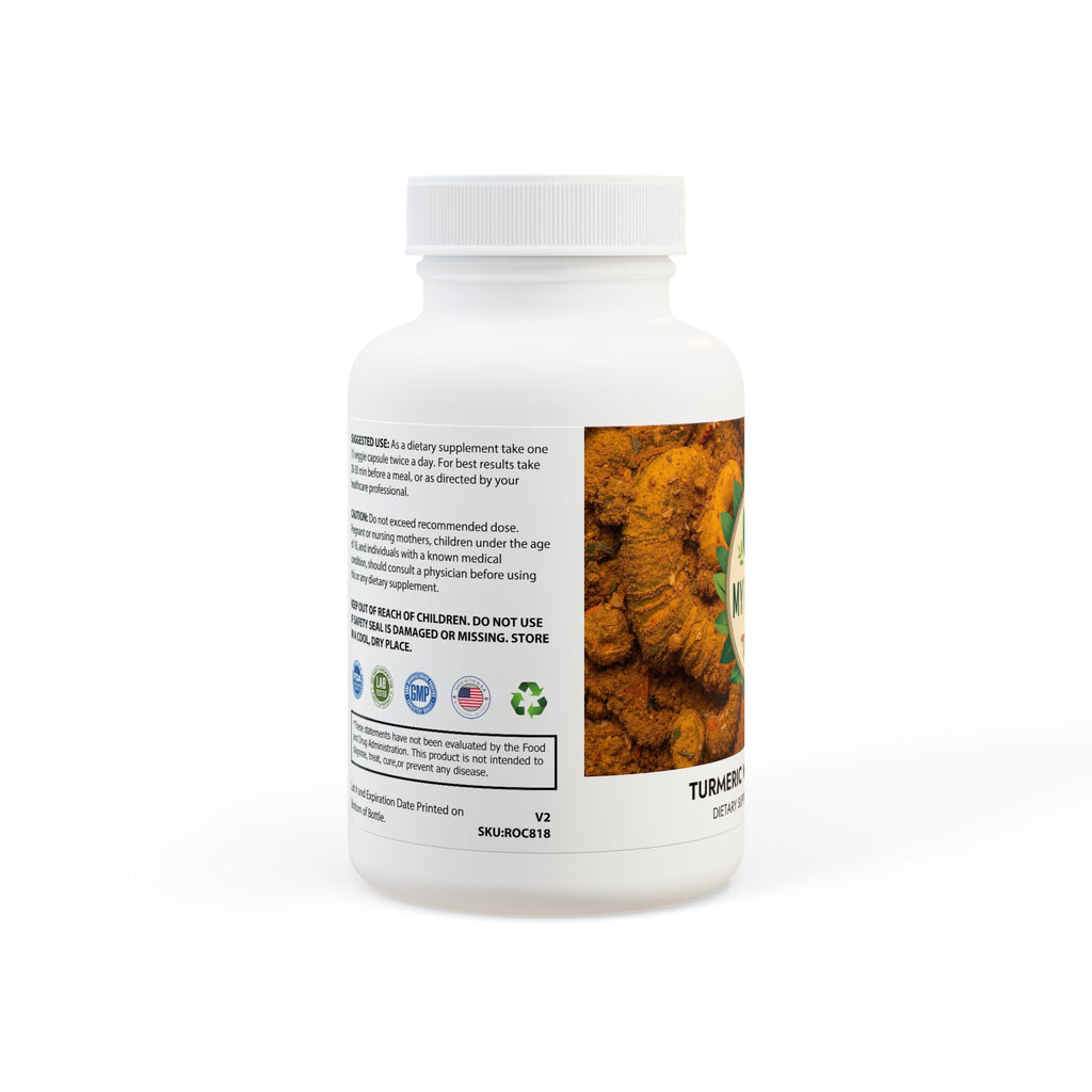 Turmeric with BioPerine® (Black Pepper Fruit Extract) Supplement (60 Capsules)
