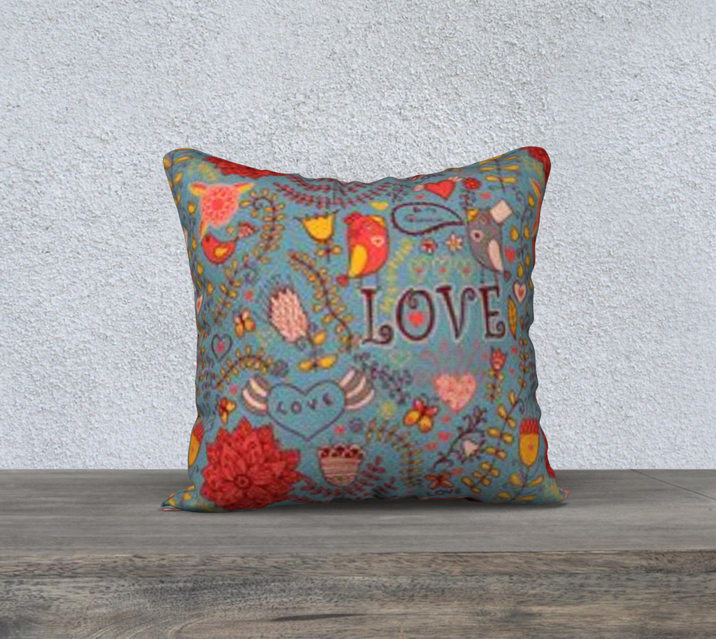 Love Dove Pillow Cover