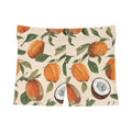 Citrus Coconut Print Women's Shorts — Tropical Fruit All-Over-Print Active Shorts