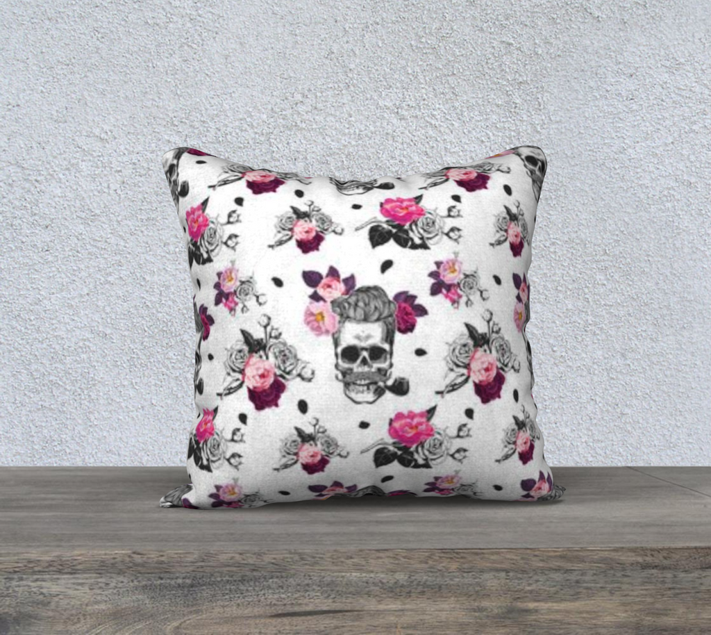 Skull Rose Pillowcase