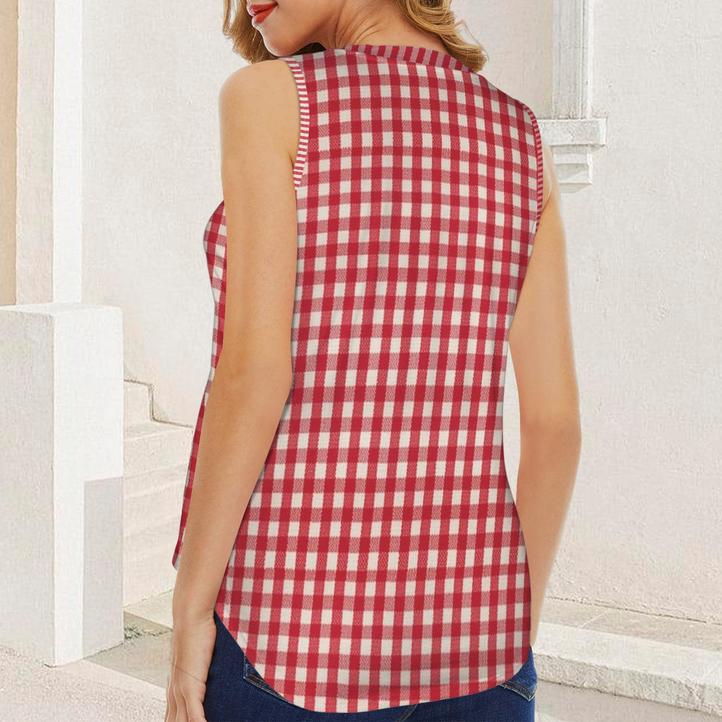 red checkered picnic blanket pattern red