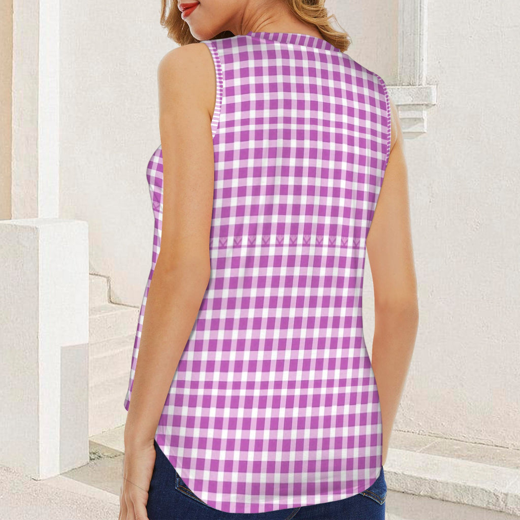 purple checker pattern picnic  blanket style