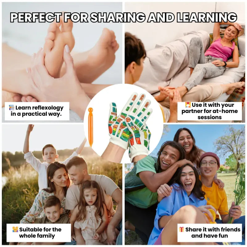Acupressure Reflexology Massage Gloves & Socks for Stress Relief – A Relaxing Gift for Everyday Use