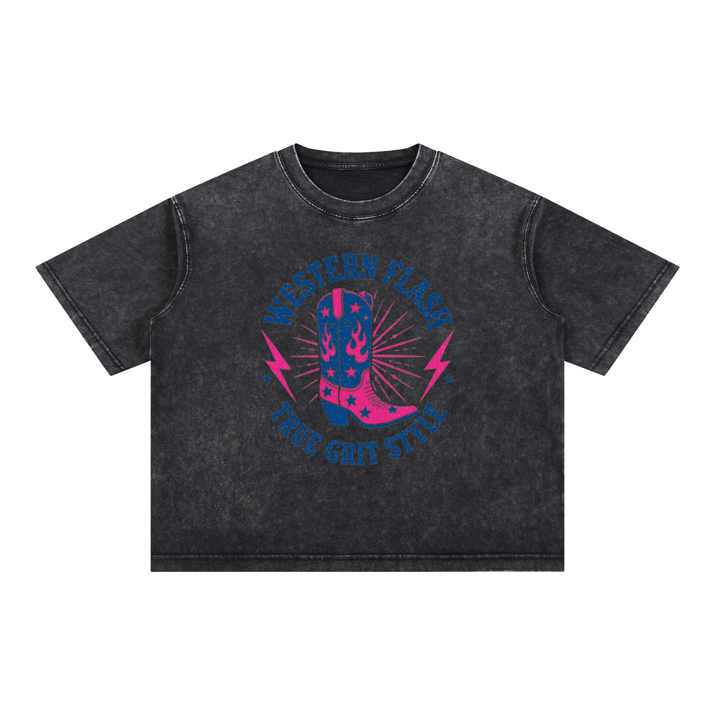 Mineral Wash Boxy Cotton T-Shirt