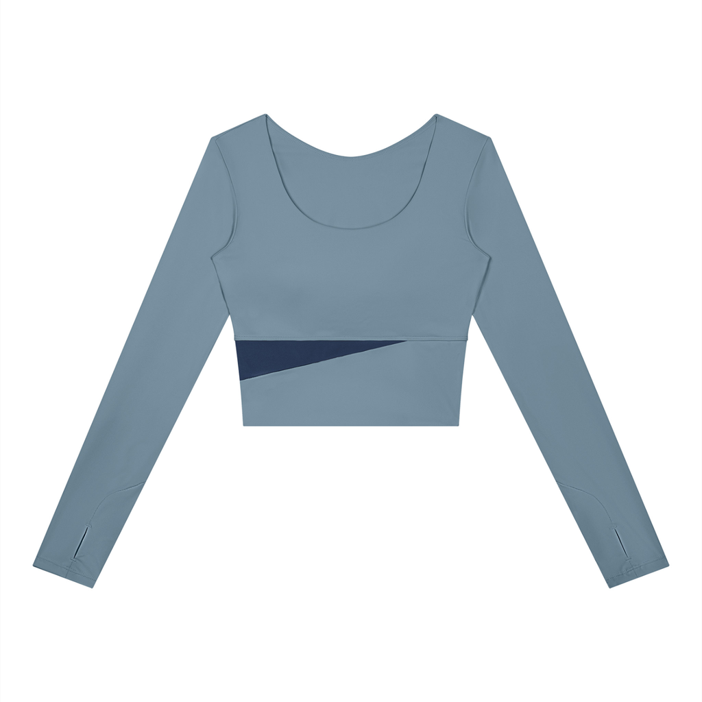 Women's Panelled Long Sleeve Yoga T-Shirt