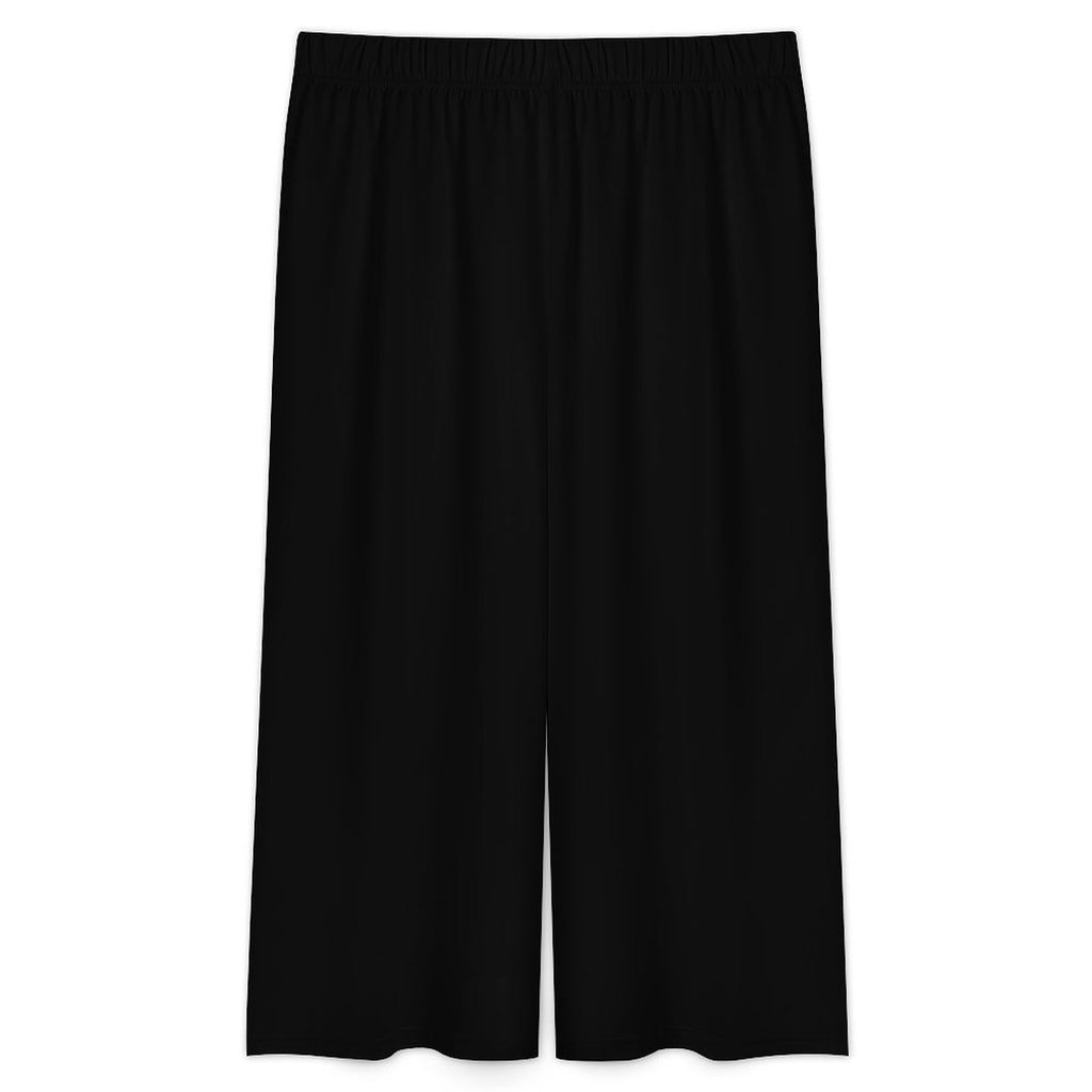 Custom Women Irregular Hem Top Cropped Wide Leg Pants Set
