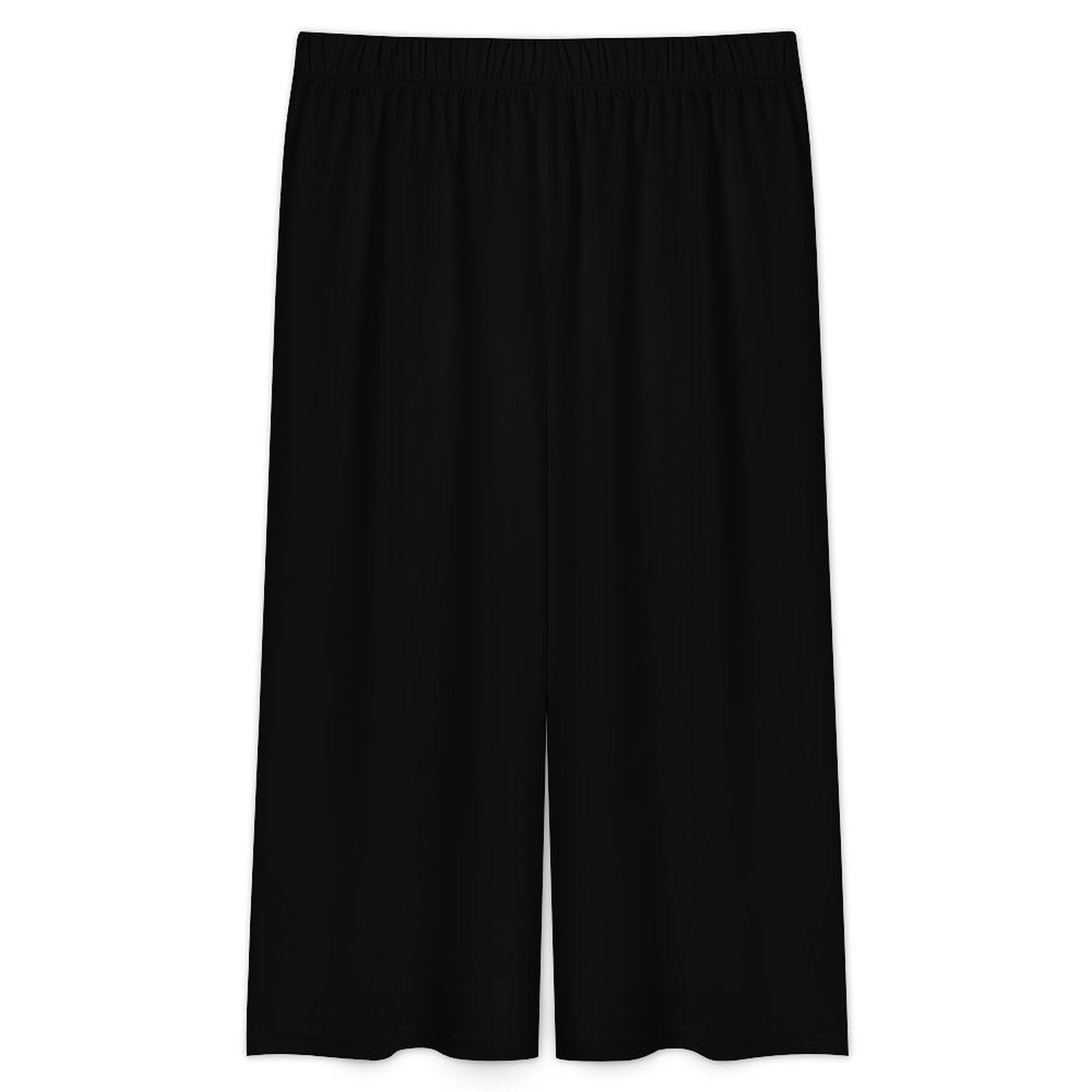 Custom Women Irregular Hem Top Cropped Wide Leg Pants Set