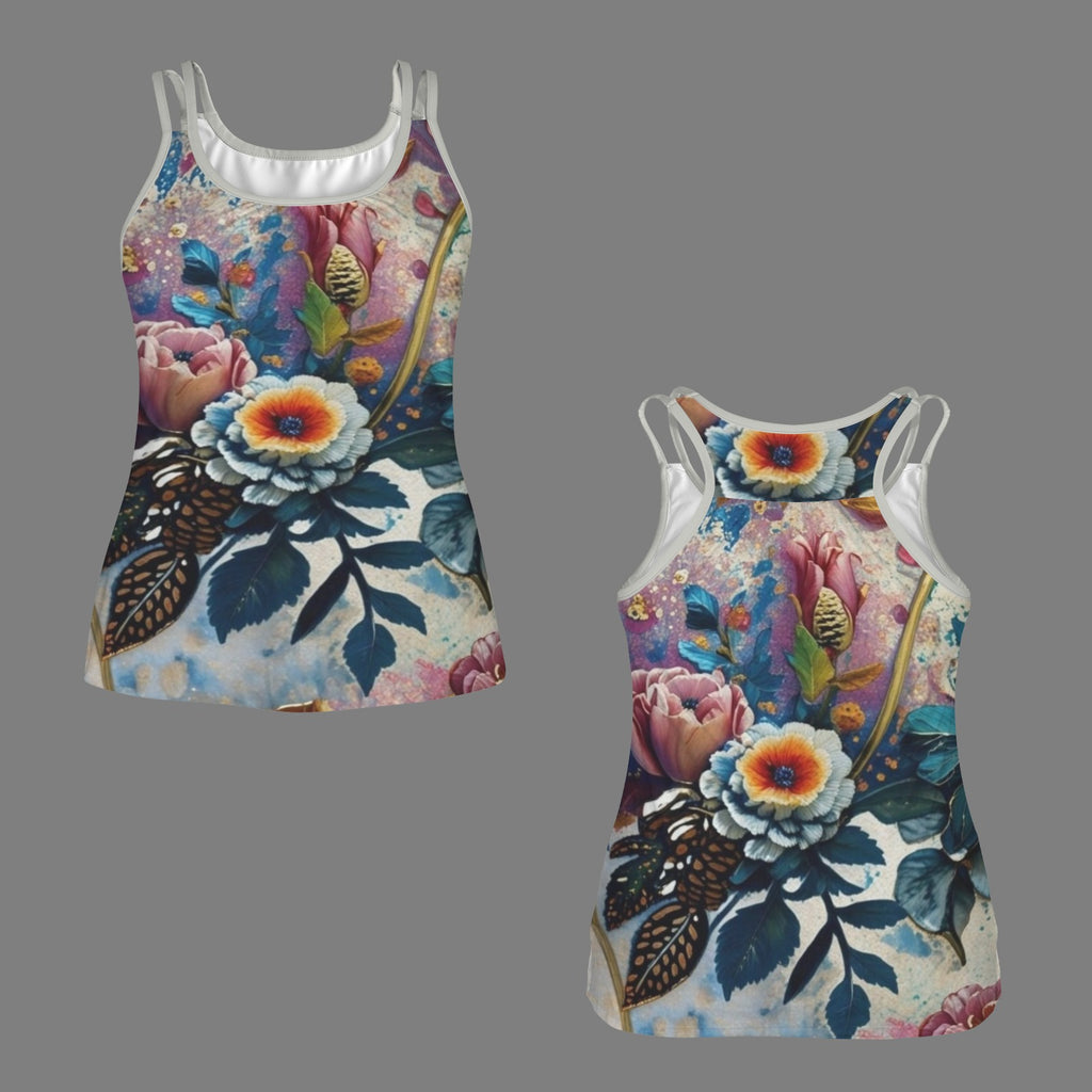 Athletic Top Fancy Floral