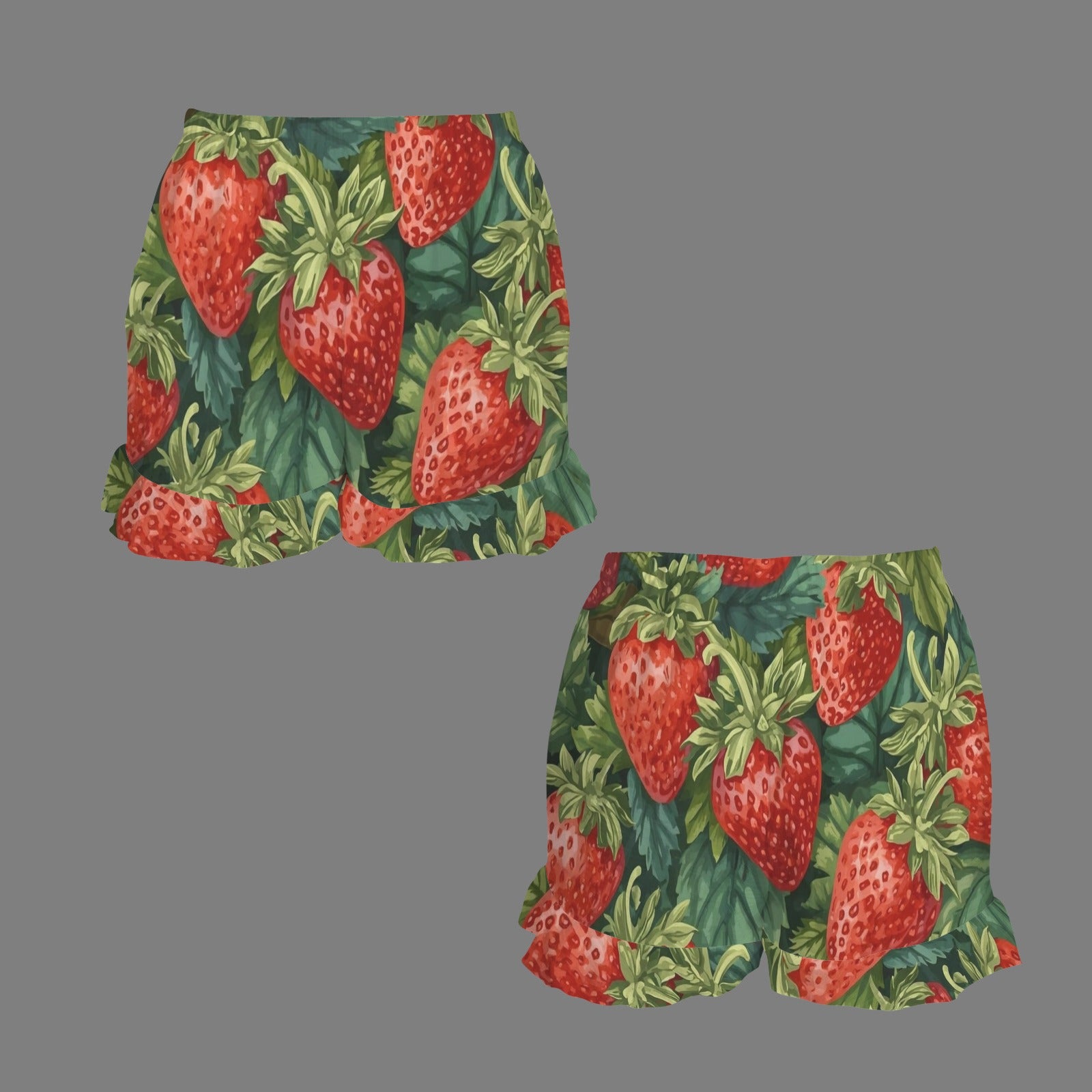 Strawberry Bush Ruffled Shorts