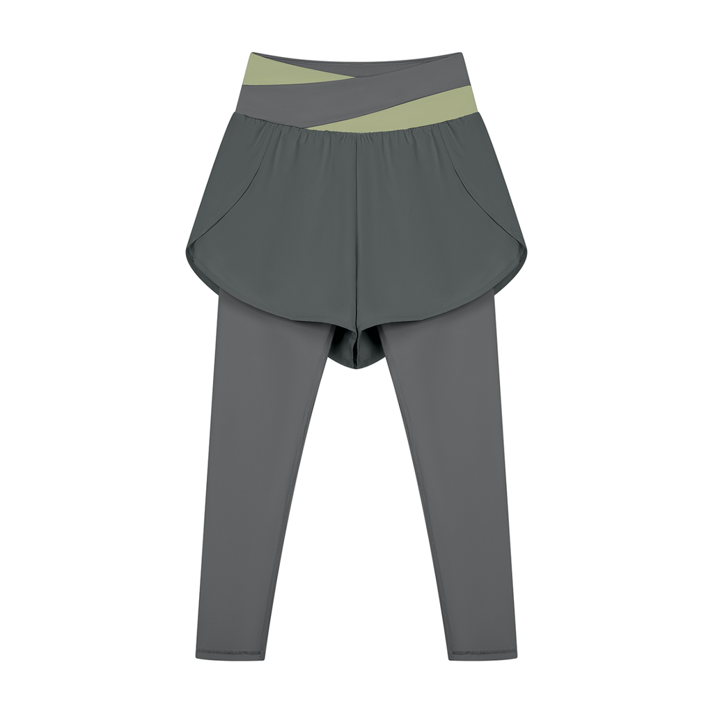 Women's Paneled High Waisted Yoga Leggings