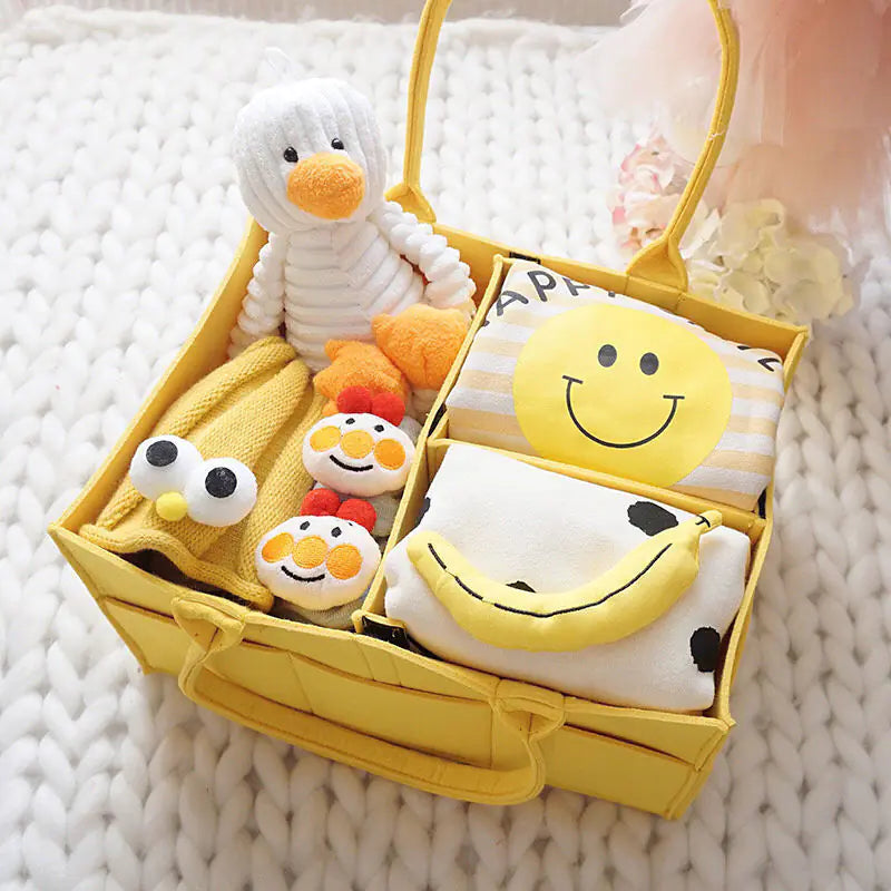 Newborn Gift Box with Summer Dress and Baby Supplies