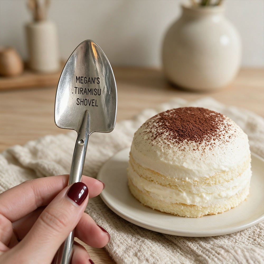 Personalized Shovel Ice Cream Spoon – Custom Engraved Dessert Spoon with Name, Gift for Family & Friends