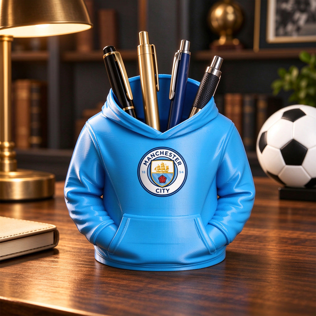 3D Football Hoodie Pen Holder – Soccer Fan Desk Organizer, Custom Color Desk Accessory & Unique Gift for Football Lovers