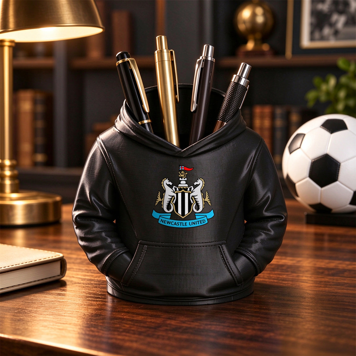 3D Football Hoodie Pen Holder – Soccer Fan Desk Organizer, Custom Color Desk Accessory & Unique Gift for Football Lovers