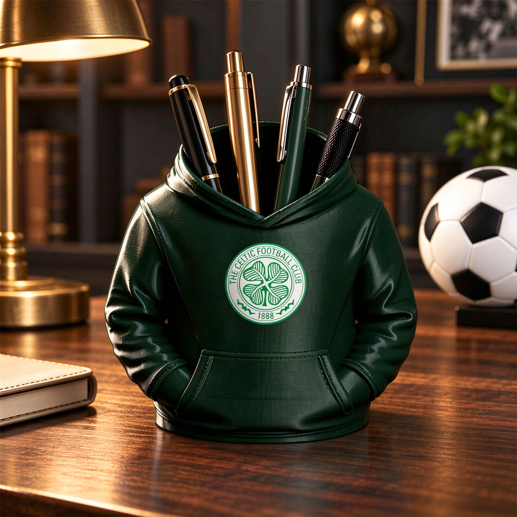 3D Football Hoodie Pen Holder – Soccer Fan Desk Organizer, Custom Color Desk Accessory & Unique Gift for Football Lovers