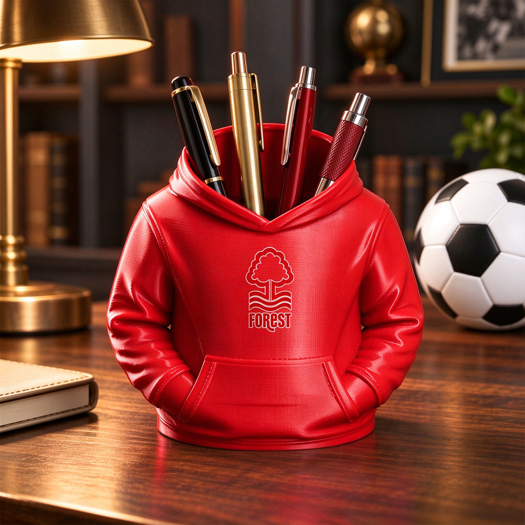 3D Football Hoodie Pen Holder – Soccer Fan Desk Organizer, Custom Color Desk Accessory & Unique Gift for Football Lovers
