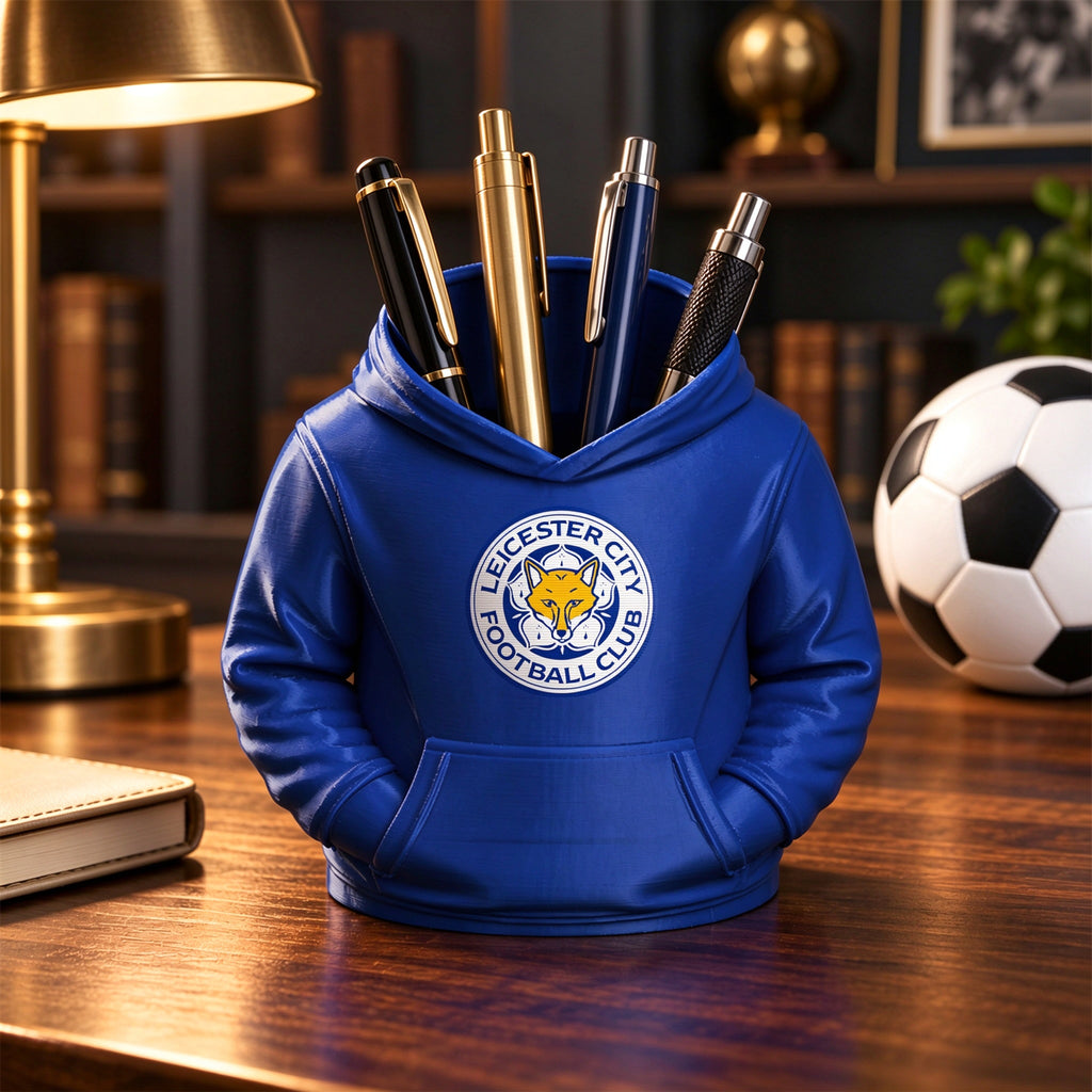 3D Football Hoodie Pen Holder – Soccer Fan Desk Organizer, Custom Color Desk Accessory & Unique Gift for Football Lovers