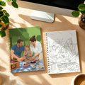 Custom Halloween Coloring Book from Photos | 12 or 24 Pages Personalized Family & Pet Gift
