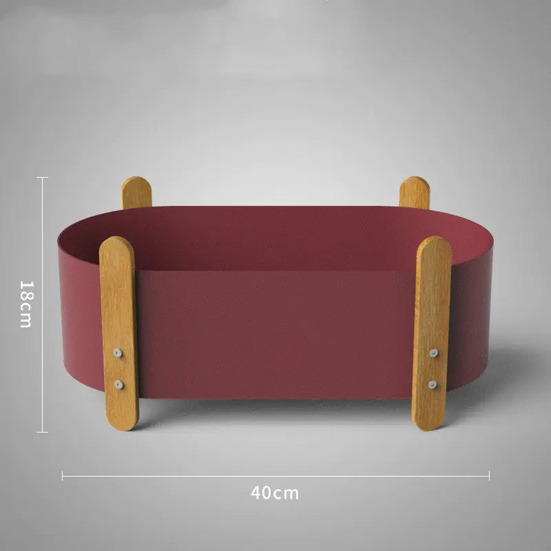 Nordic Iron Planter with Creative Minimalist Design