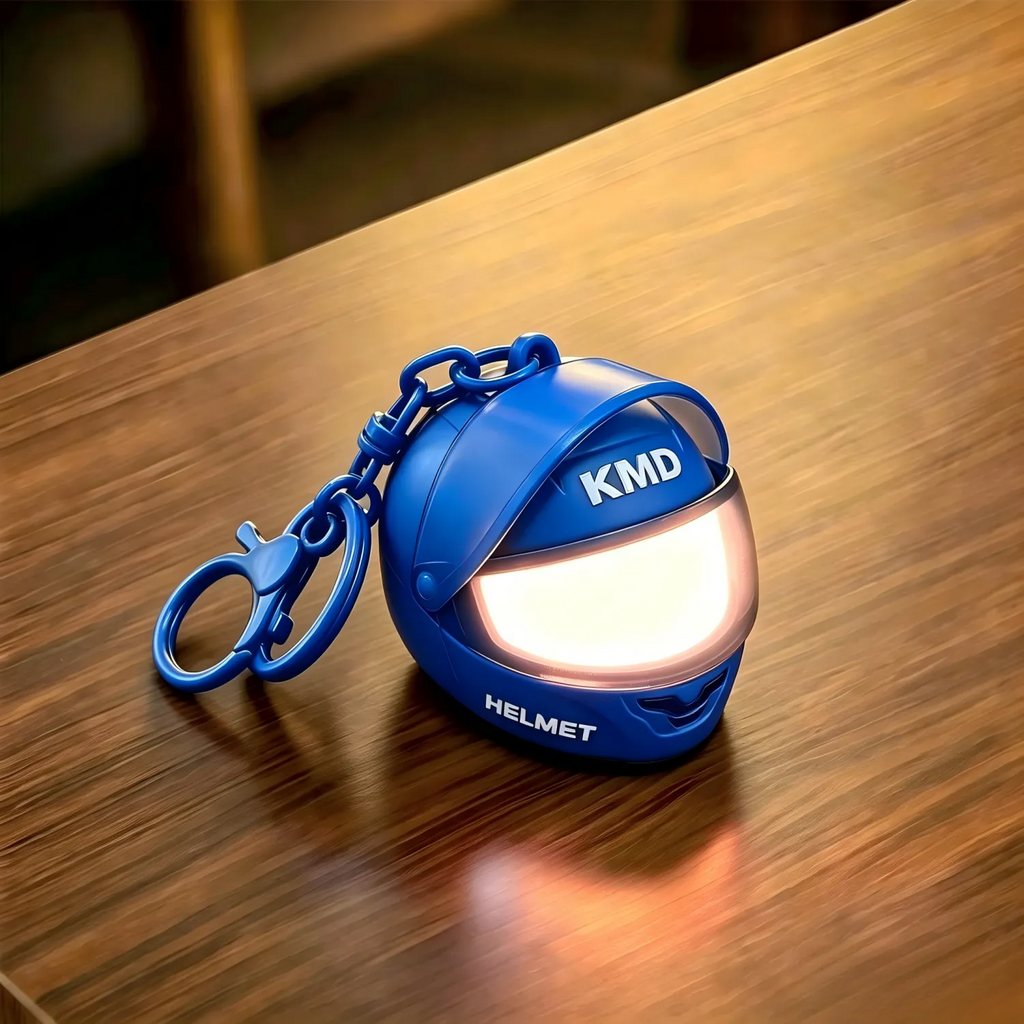Light-Up Colorful Motorcycle Helmet Keychain Glows With Led Lights Unique And Creative Gift Suitable For Hanging On Bags Gift For Friends