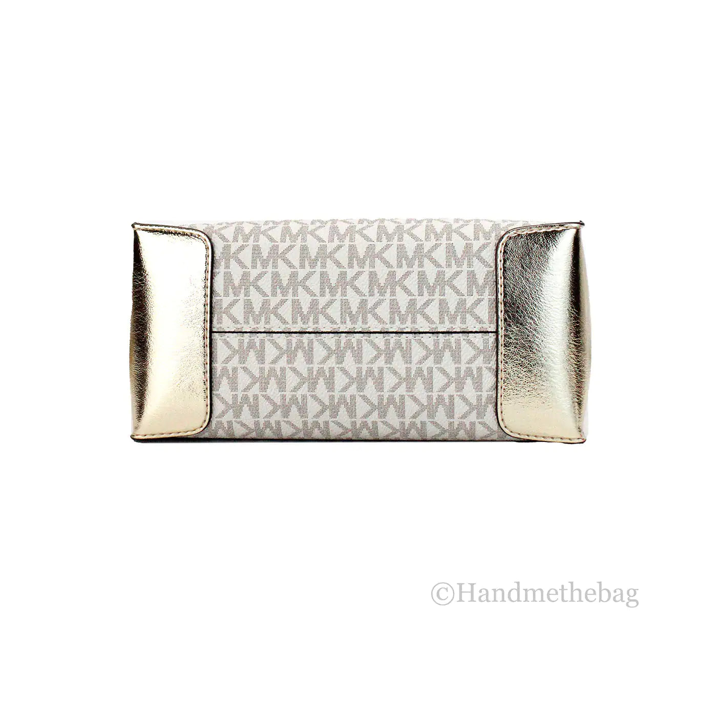 Michael Kors Mercer Medium Pale Gold Messenger Crossbody Bag