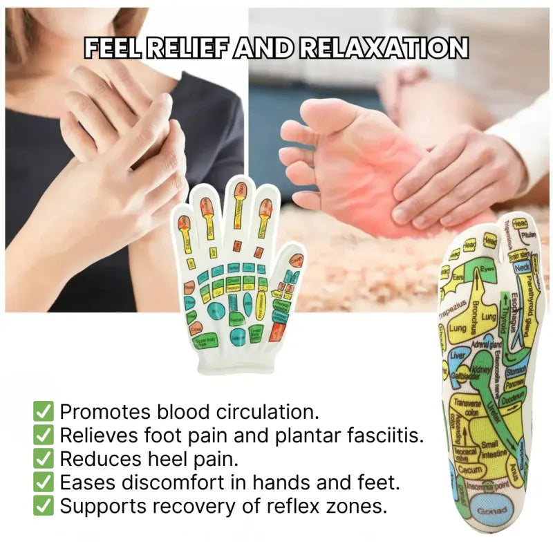 Acupressure Reflexology Massage Gloves & Socks for Stress Relief – A Relaxing Gift for Everyday Use