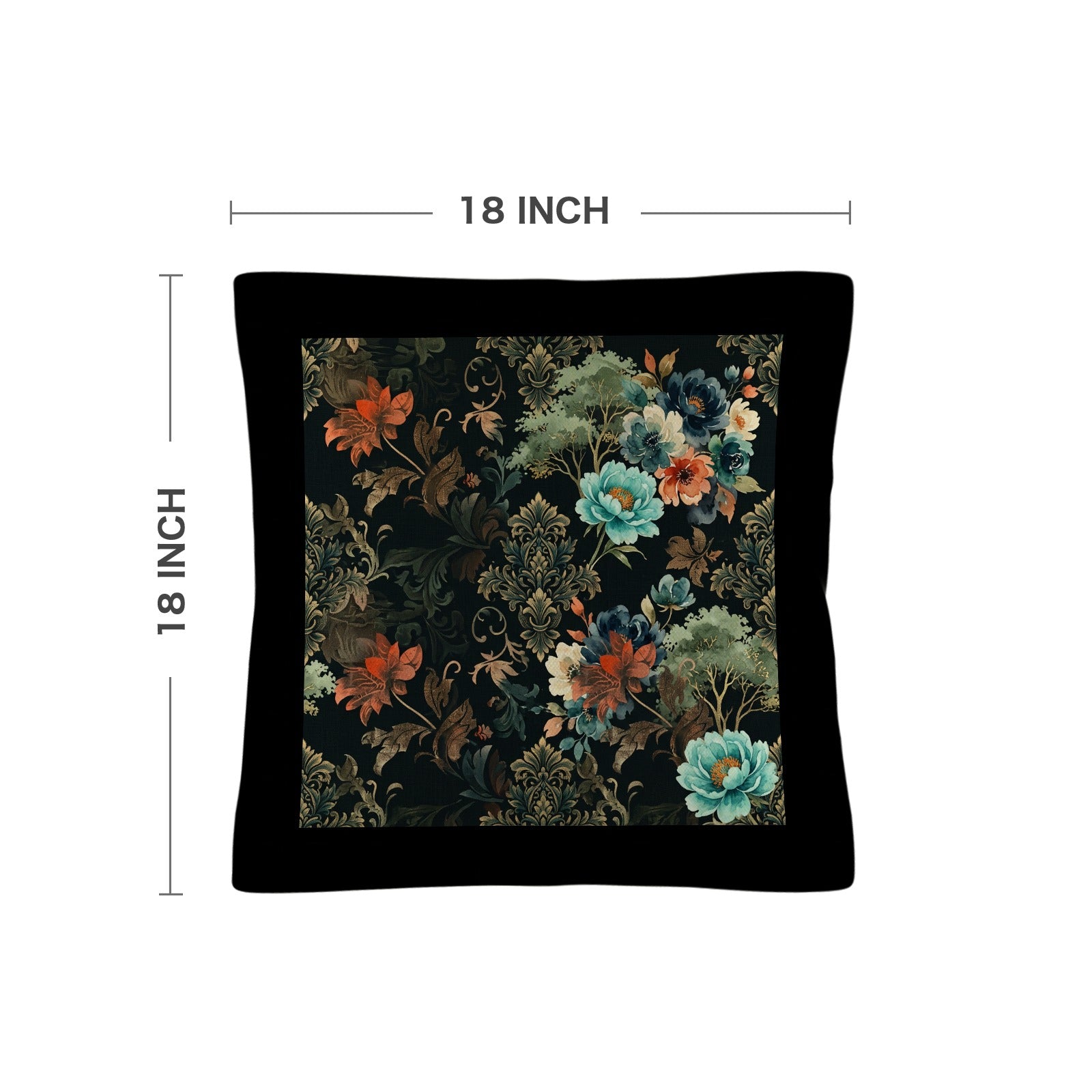Pillow Cover Floral Blue