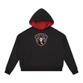 Vampire Sparkle Halloween Contrast Drawstring Hoodie