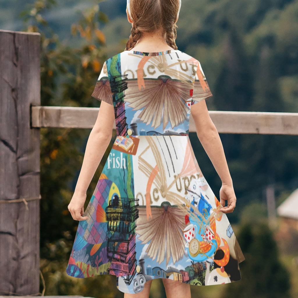 Children's Book Collage Dress