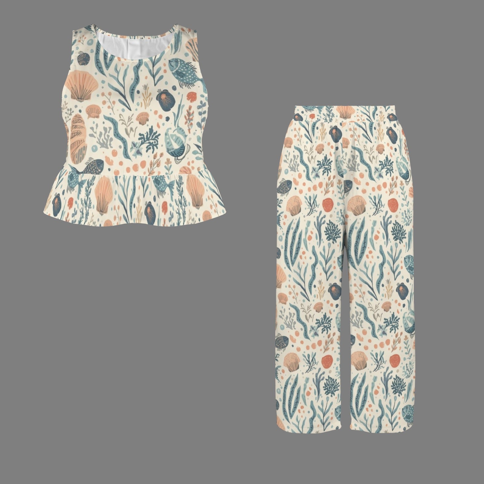 whimsical ocean pattern set