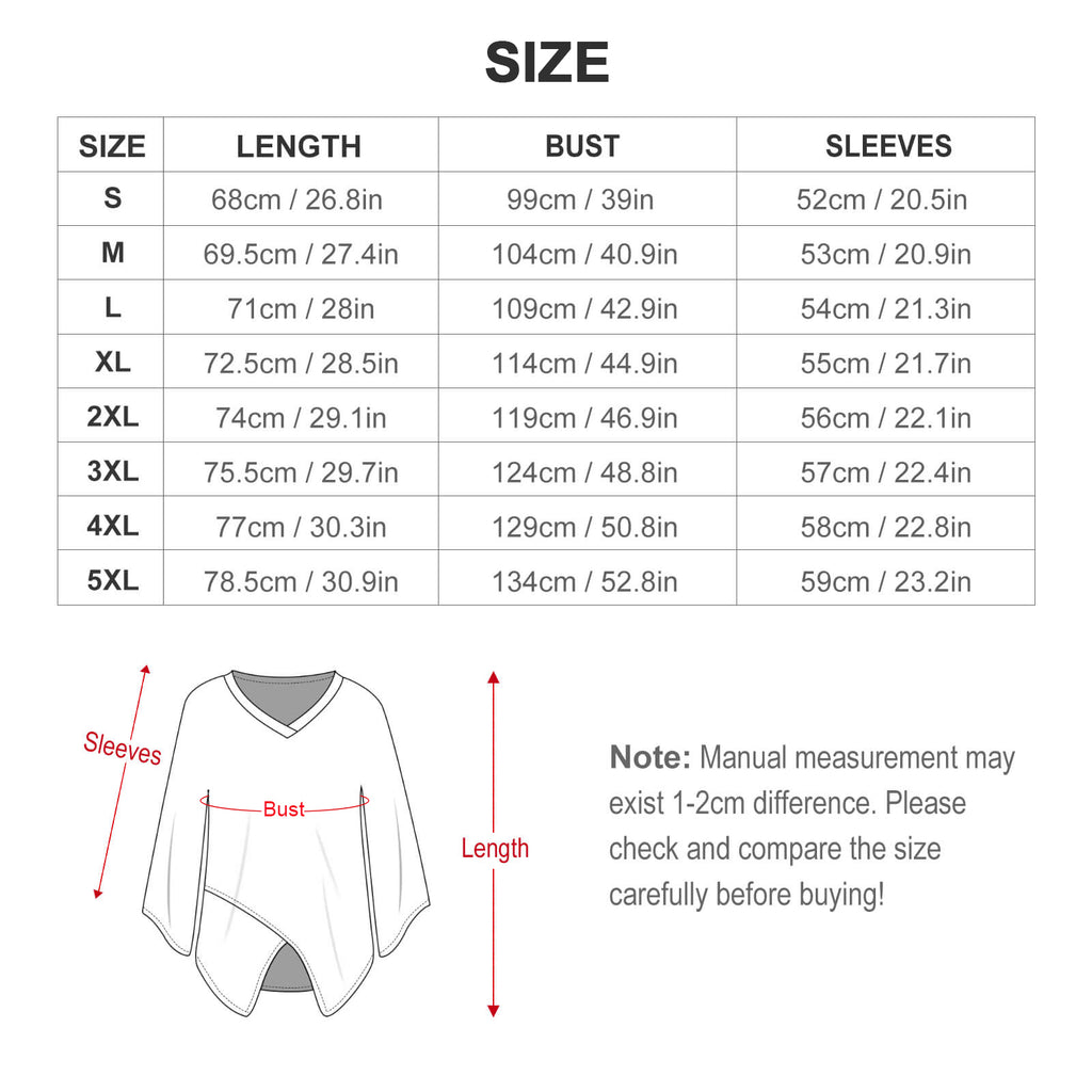 Custom Women's V Neck Bell Sleeve Asymmetrical Hem Chiffon Blouse Top