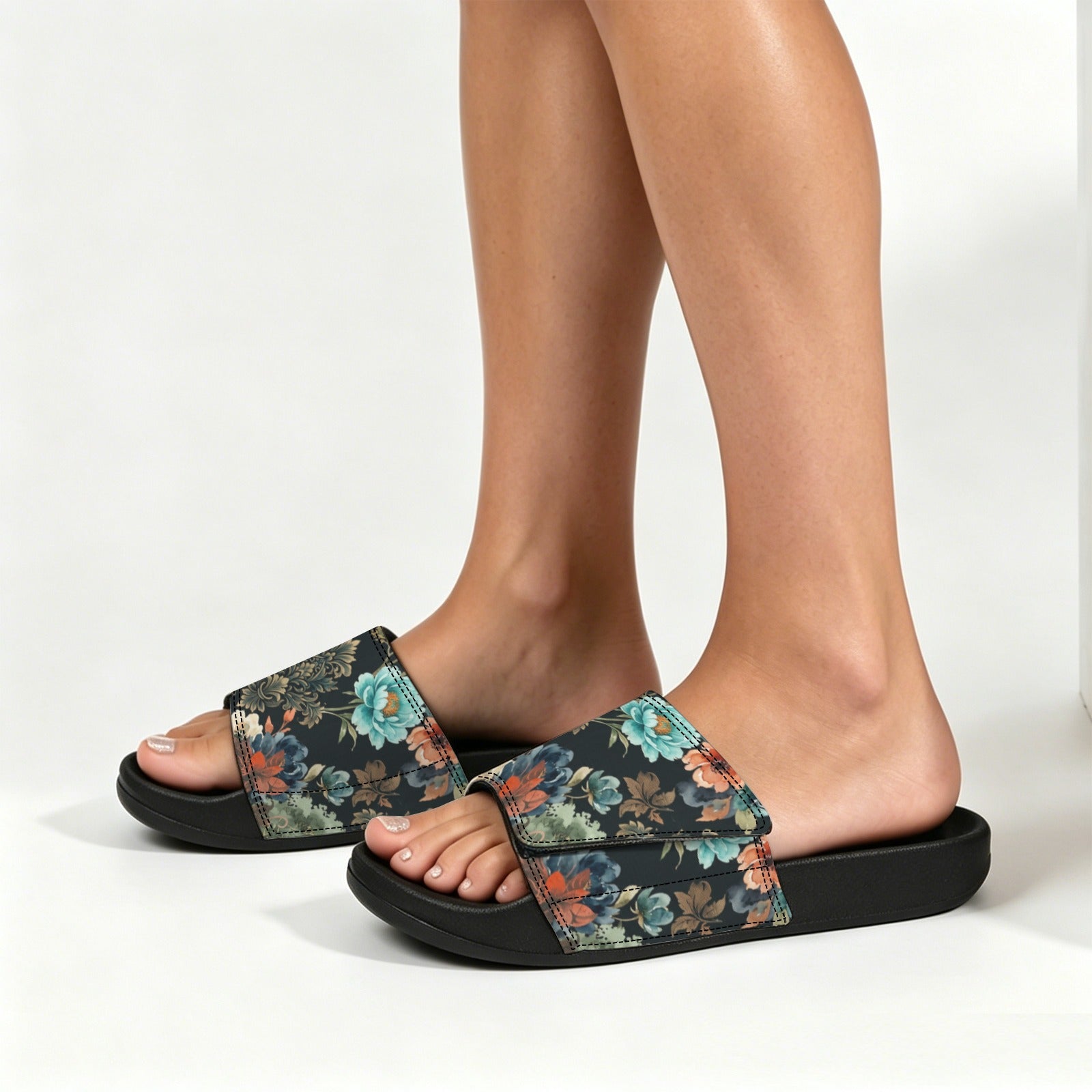 Floral Slide Sandals