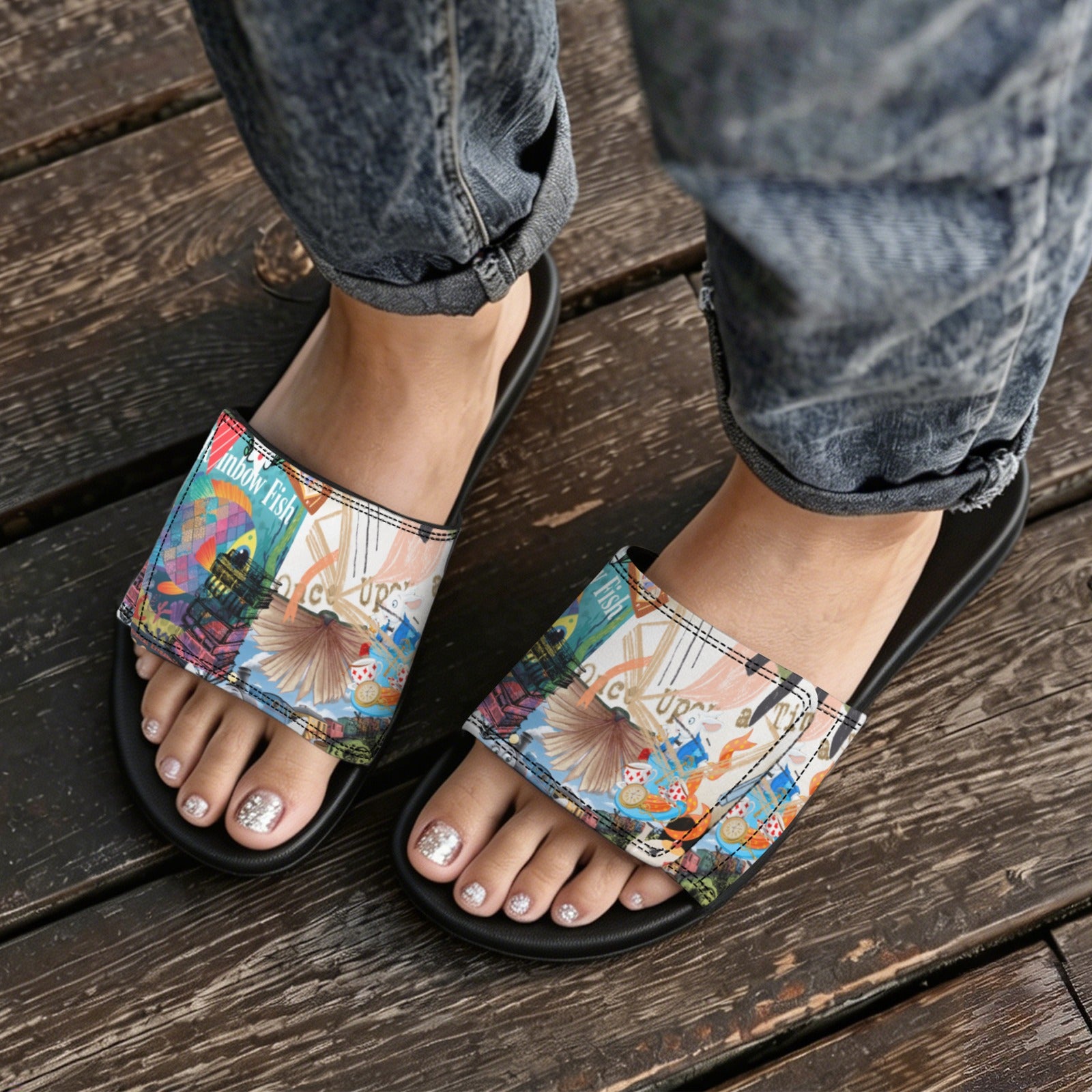 Book Slide Sandals