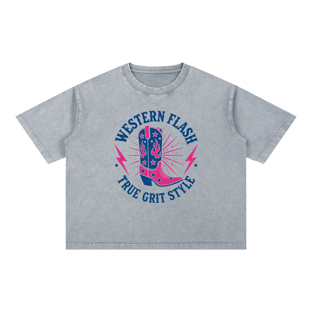 Mineral Wash Boxy Cotton T-Shirt