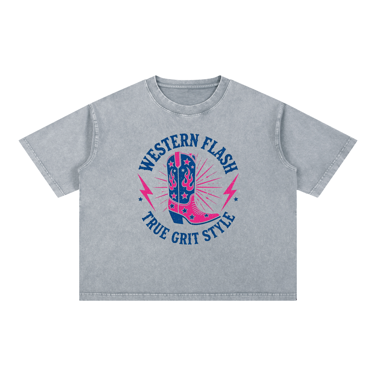 Mineral Wash Boxy Cotton T-Shirt